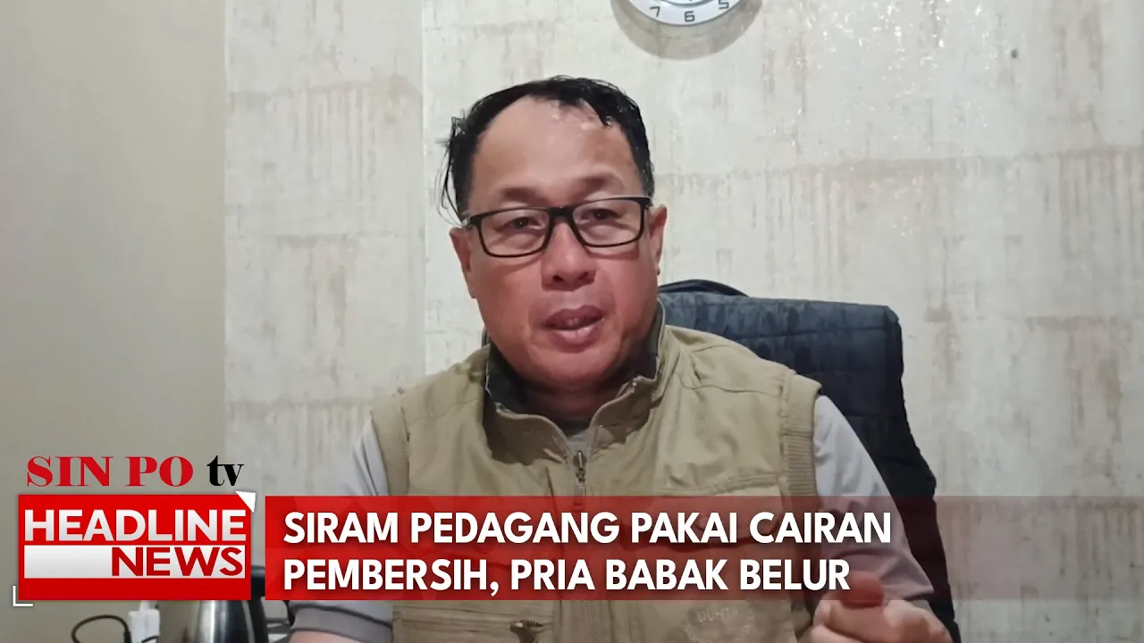 Siram Pedagang Pakai Cairan Pembersih, Pria Babak Belur