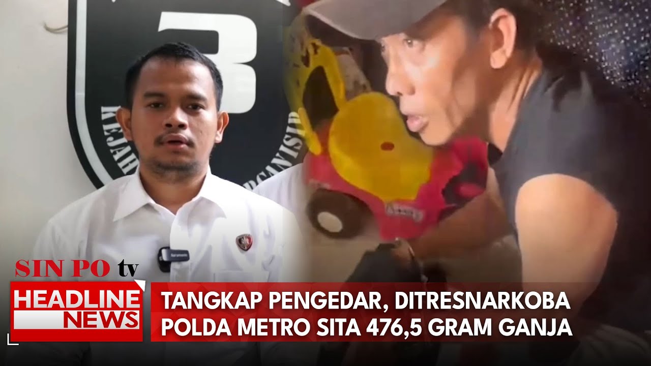 Tangkap Pengedar, Ditresnarkoba Polda Metro Sita 476,5 Gram Ganja