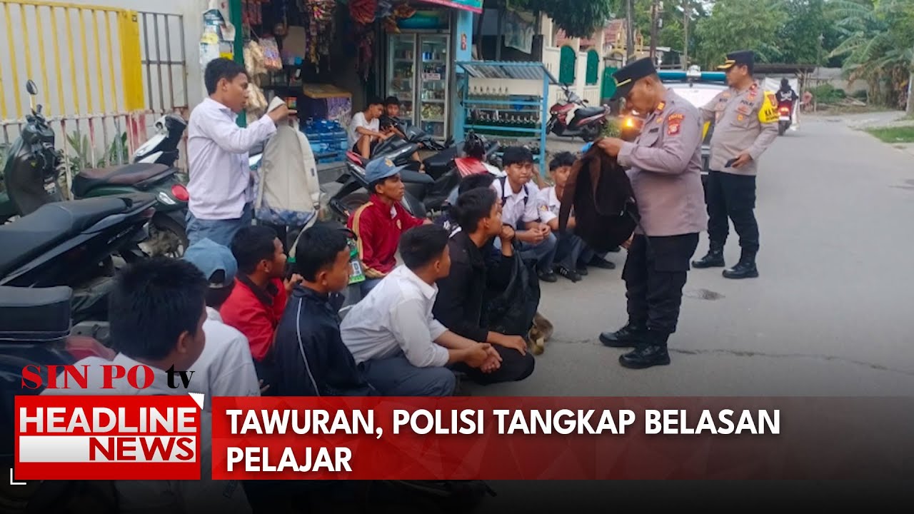 Tawuran, Polisi Tangkap Belasan Pelajar