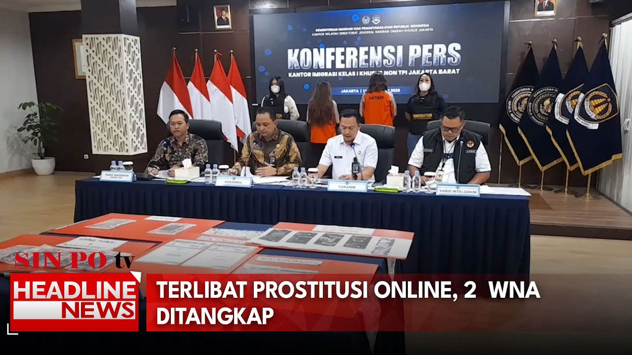 Terlibat Prostitusi Online, 2 WNA Ditangkap