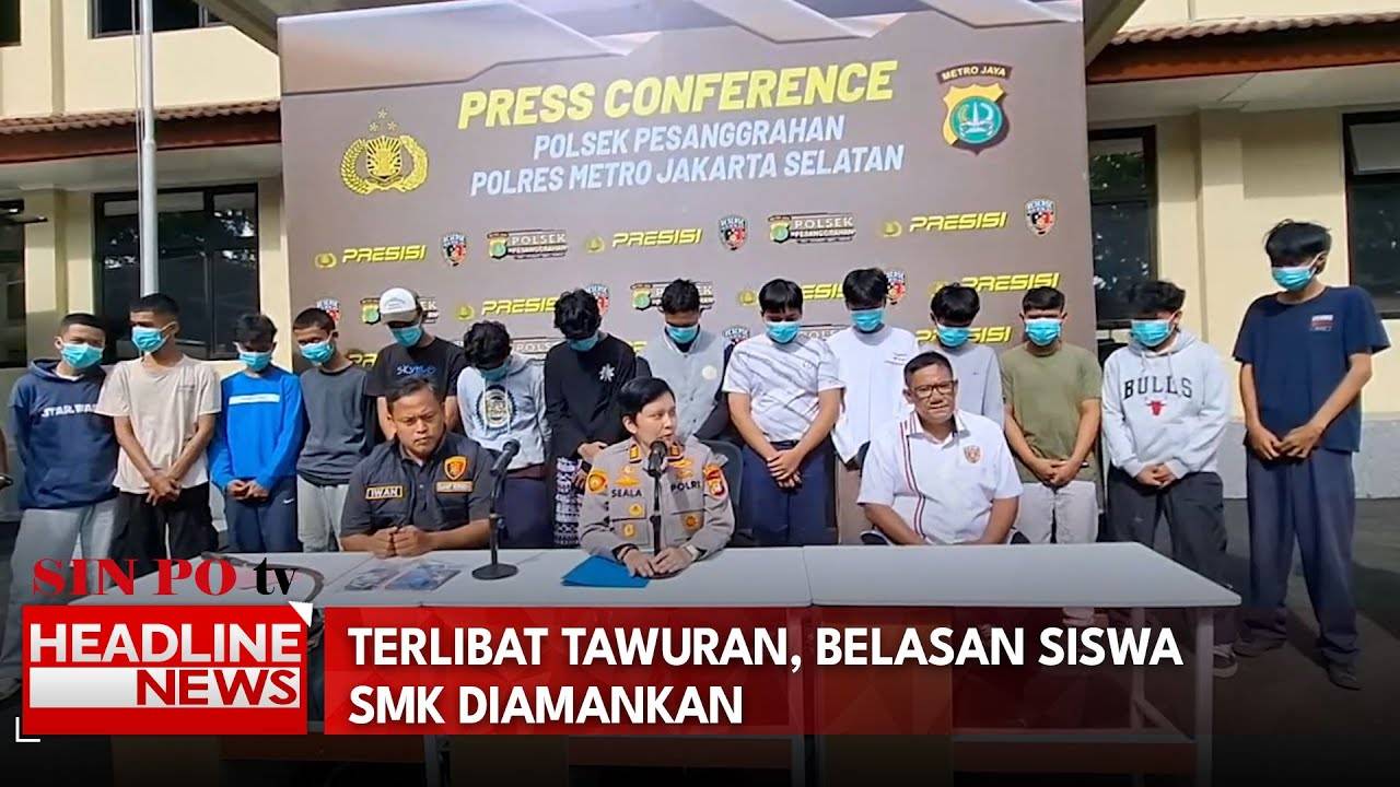Terlibat Tawuran, Belasan Siswa SMK Diamankan