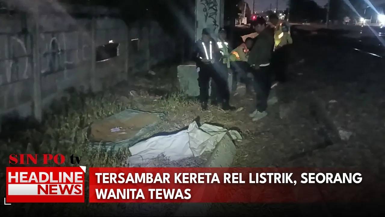 Tersambar Kereta Rel Listrik, Seorang Wanita Tewas