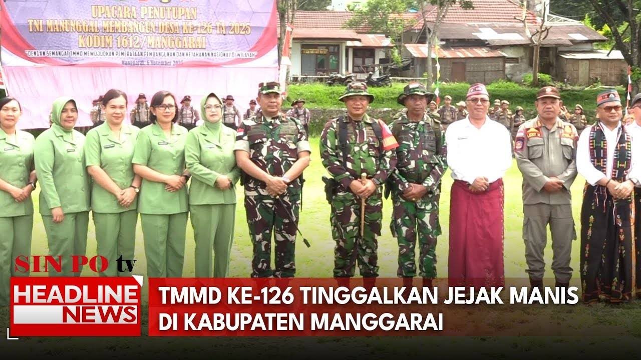 TMMD KE-126 Tinggalkan Jejak Manis di Kabupaten Manggarai
