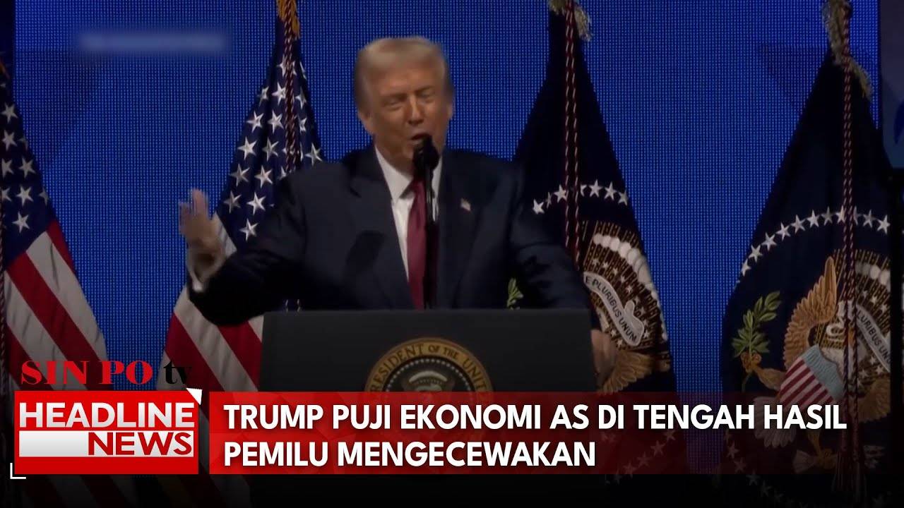 Trump Puji Ekonomi AS di Tengah Hasil Pemilu Mengecewakan