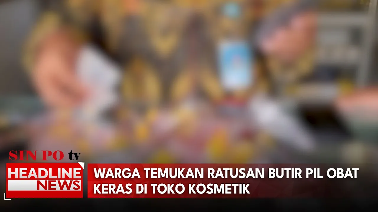 Warga Temukan Ratusan Butir Pil Obat Keras Di Toko Kosmetik