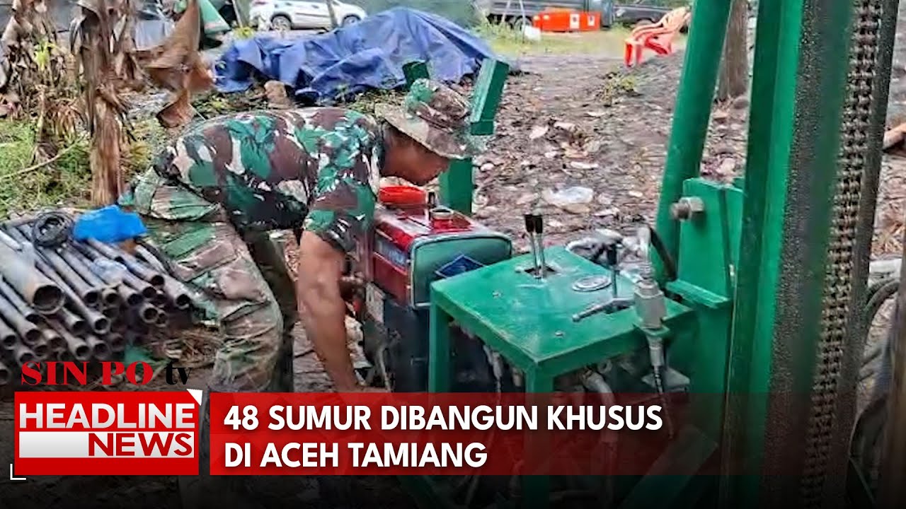 48 Sumur Dibangun Khusus Di Aceh Tamiang