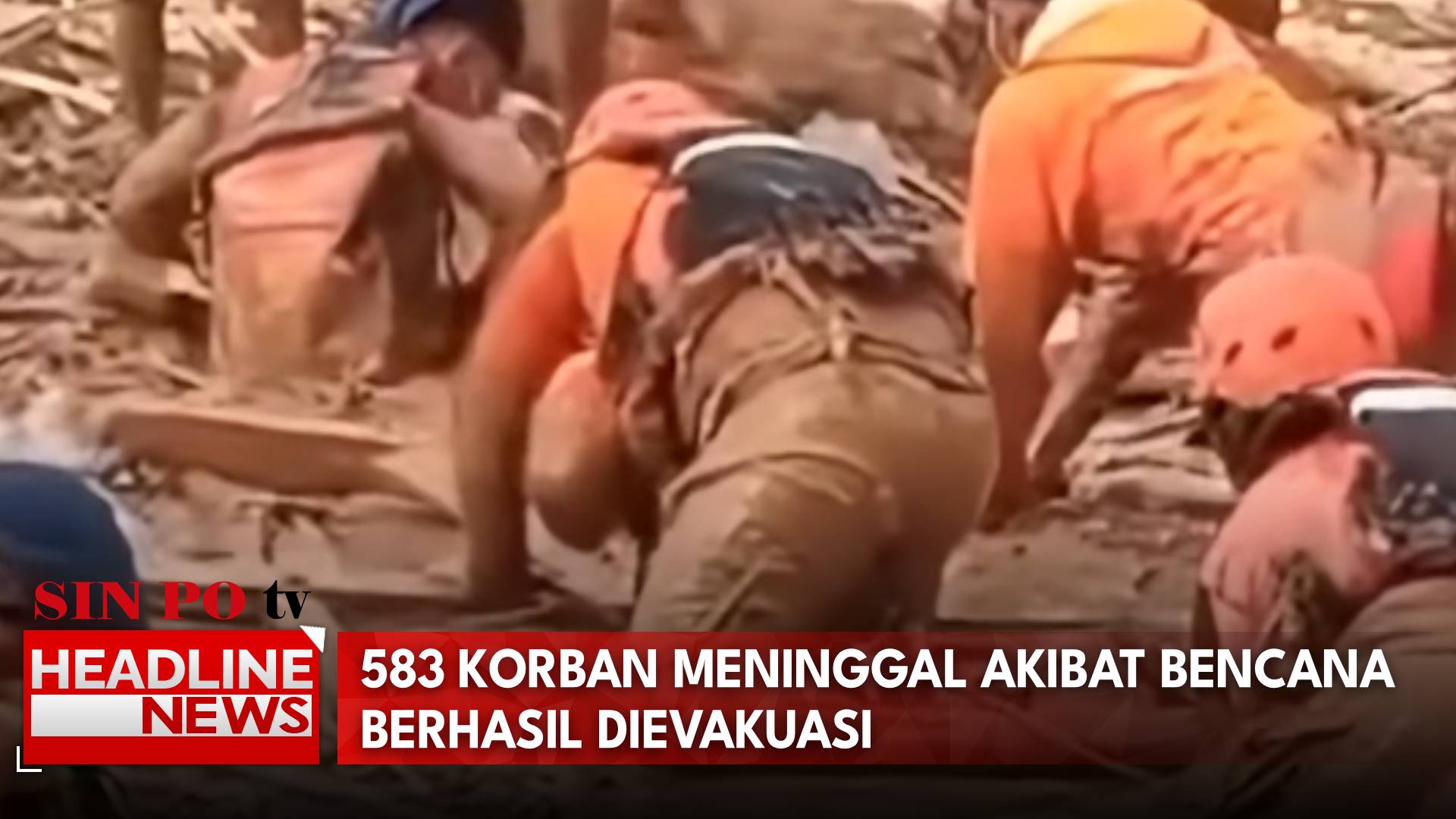 583 Korban Meninggal Akibat Bencana Berhasil Dievakuasi