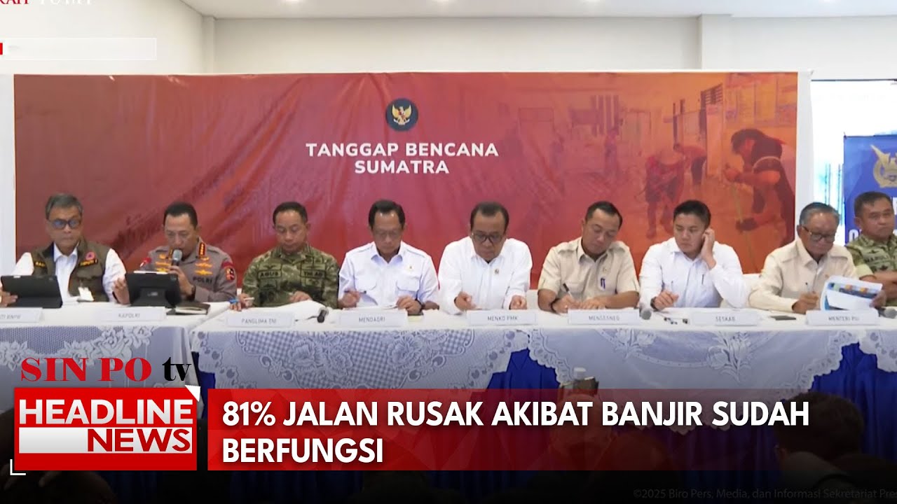 81% Jalan Rusak Akibat Banjir Sudah Berfungsi