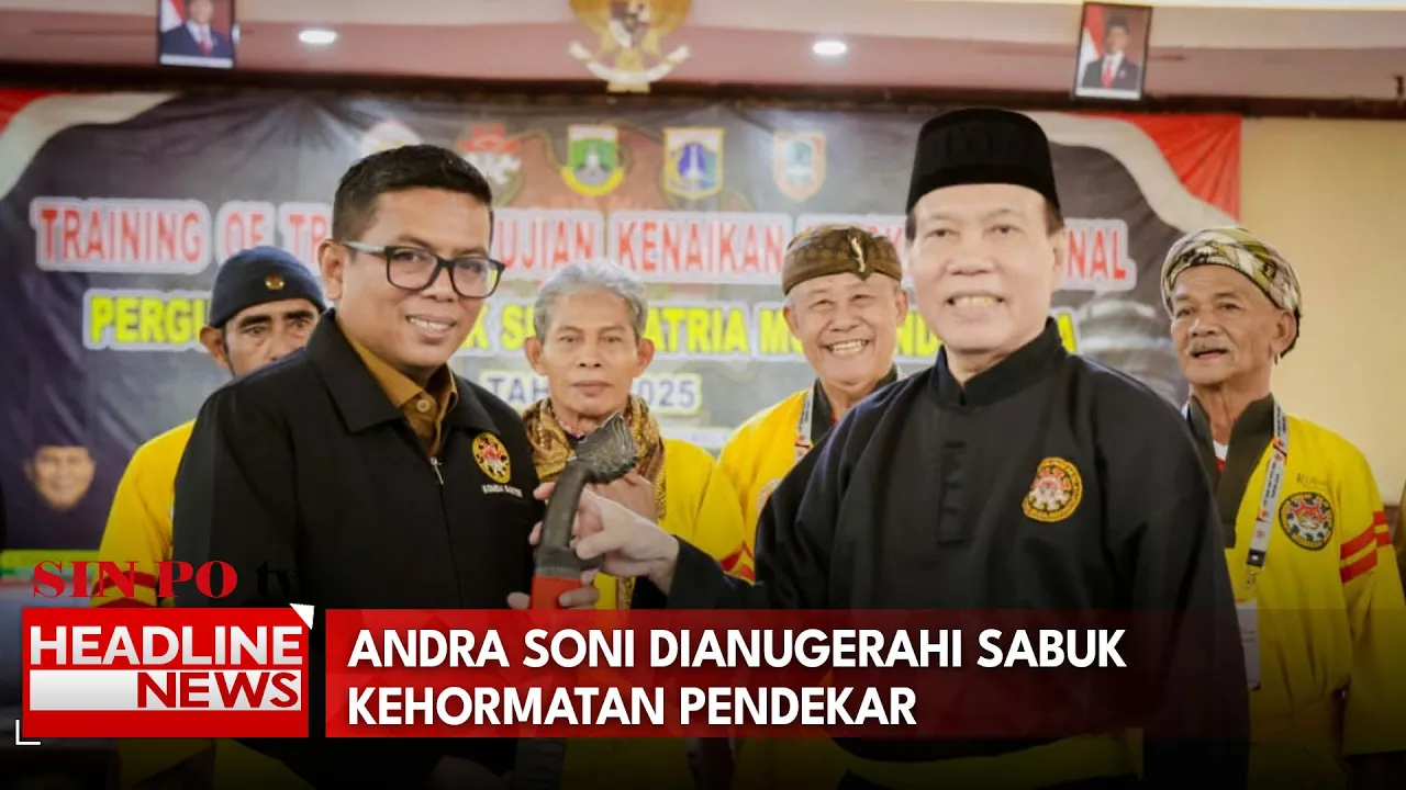 Andra Soni Dianugerahi Sabuk Kehormatan Pendekar