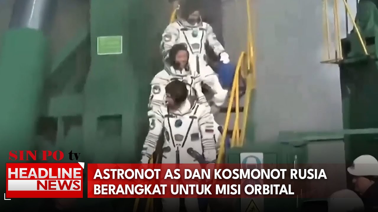 Astronot AS dan Kosmonot Rusia Berangkat Untuk Misi Orbital