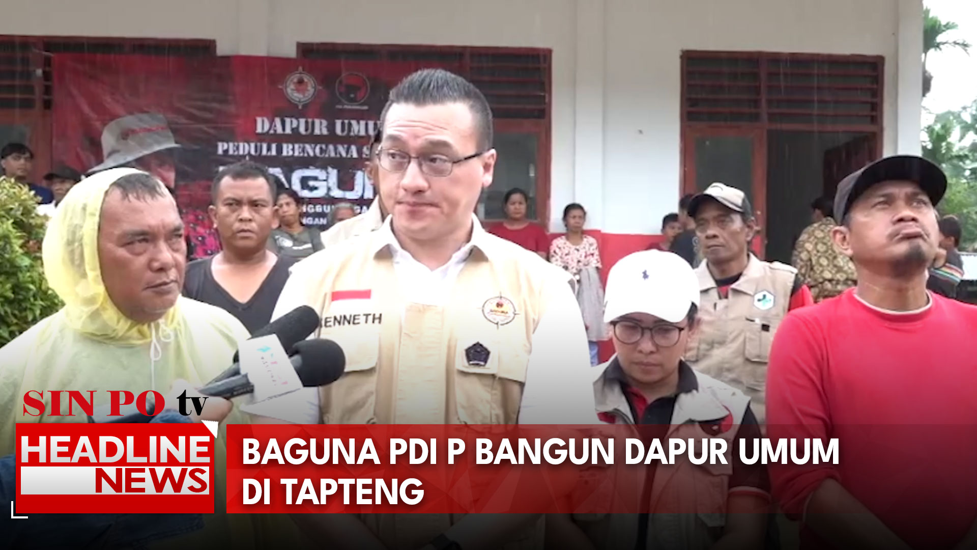 Baguna PDI P Bangun Dapur Umum Di Tapteng
