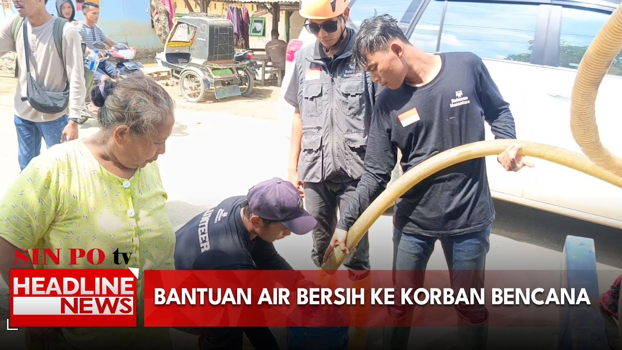 Bantuan Air Bersih Ke Korban Bencana