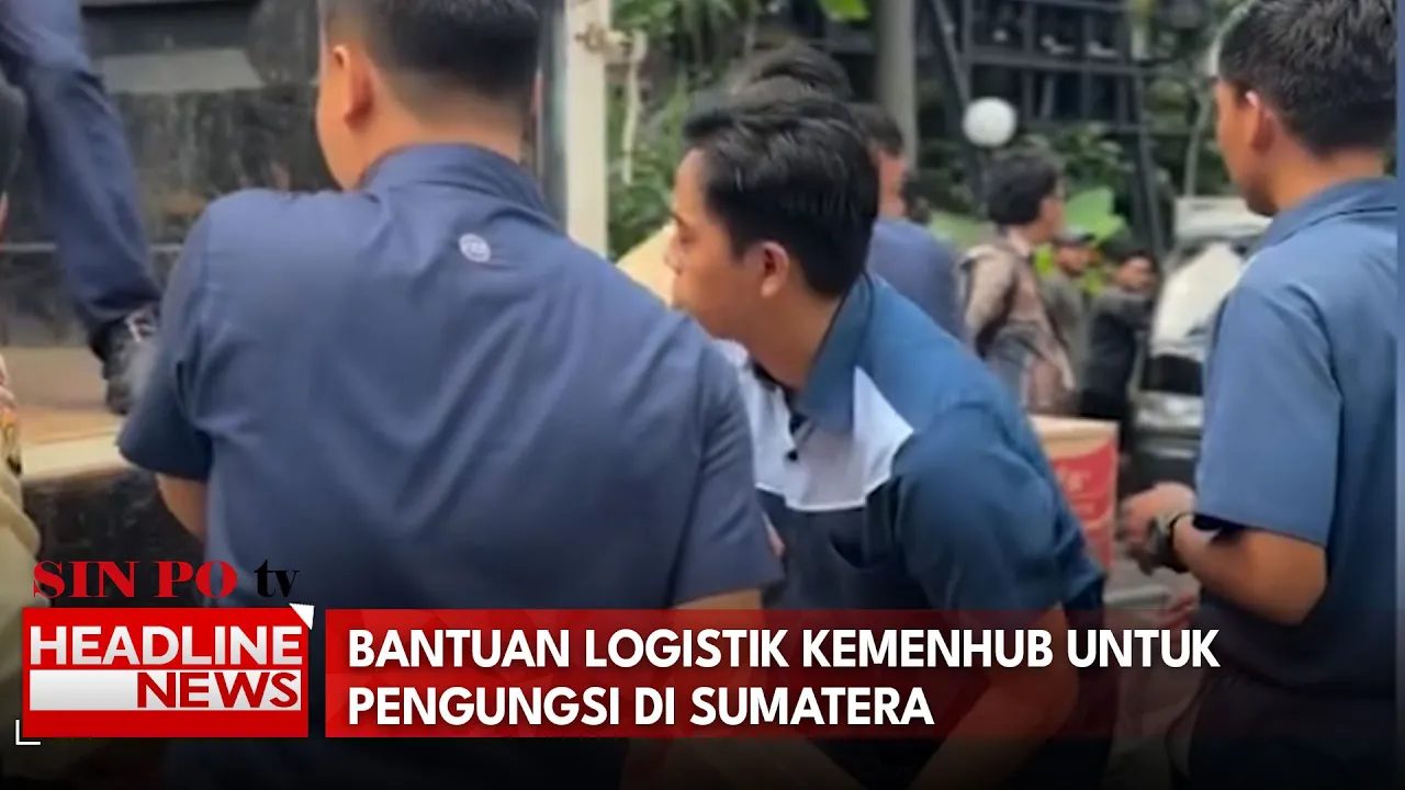 Bantuan Logistik Kemenhub untuk Pengungsi di Sumatera