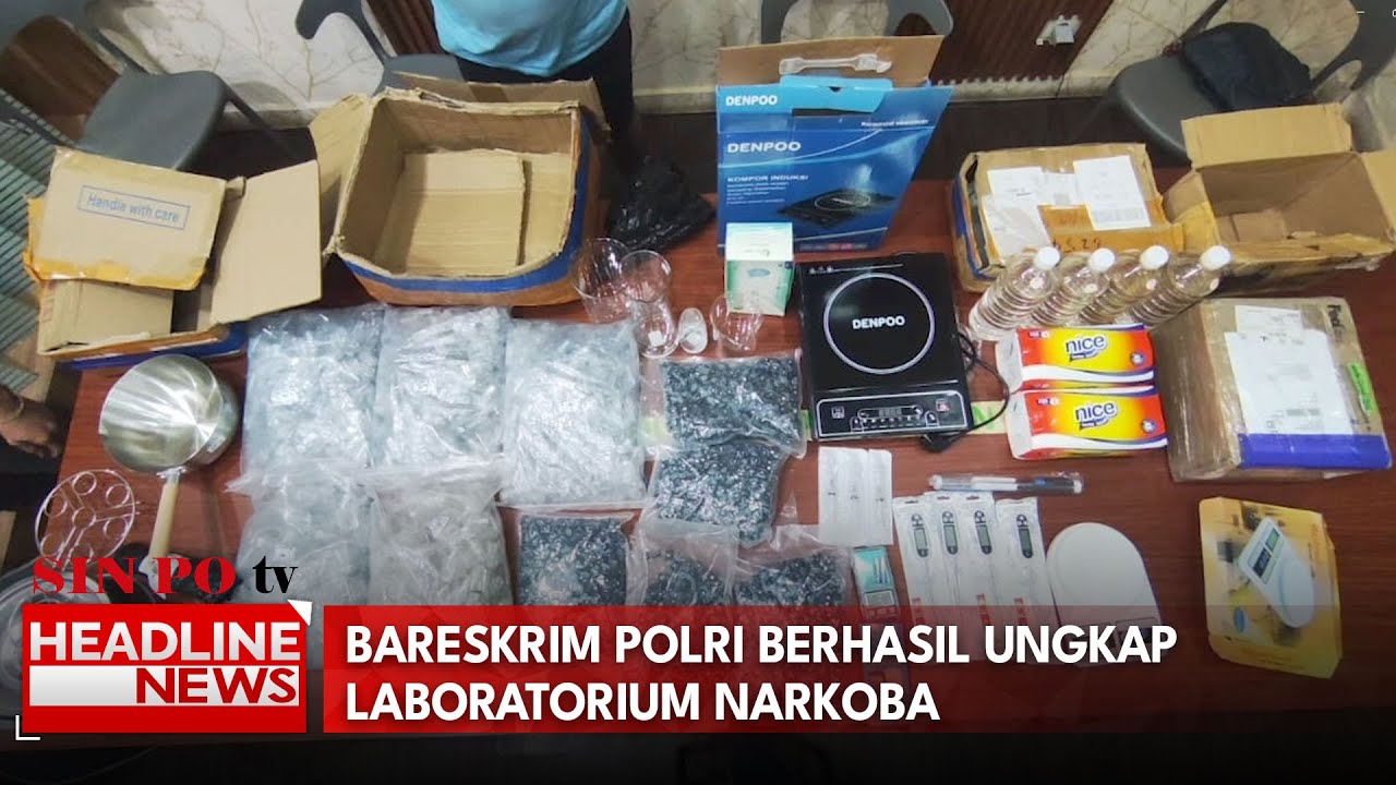 Bareskrim Polri Berhasil Ungkap Laboratorium Narkoba