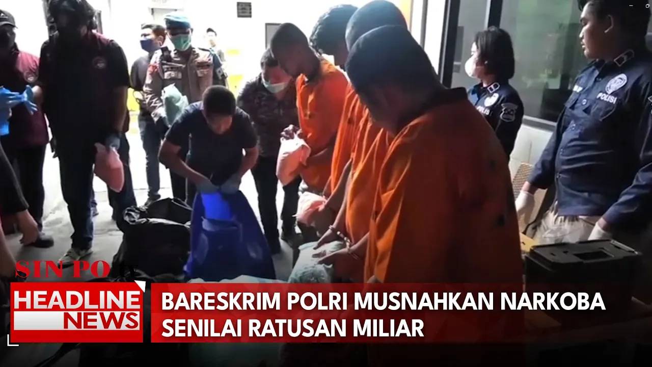 Bareskrim Polri Musnahkan Narkoba Senilai Ratusan Miliar