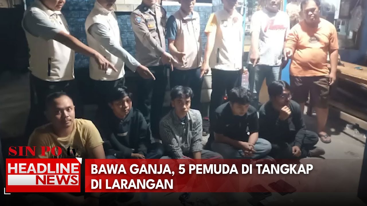 Bawa Ganja, 5 Pemuda Di Tangkap di Larangan