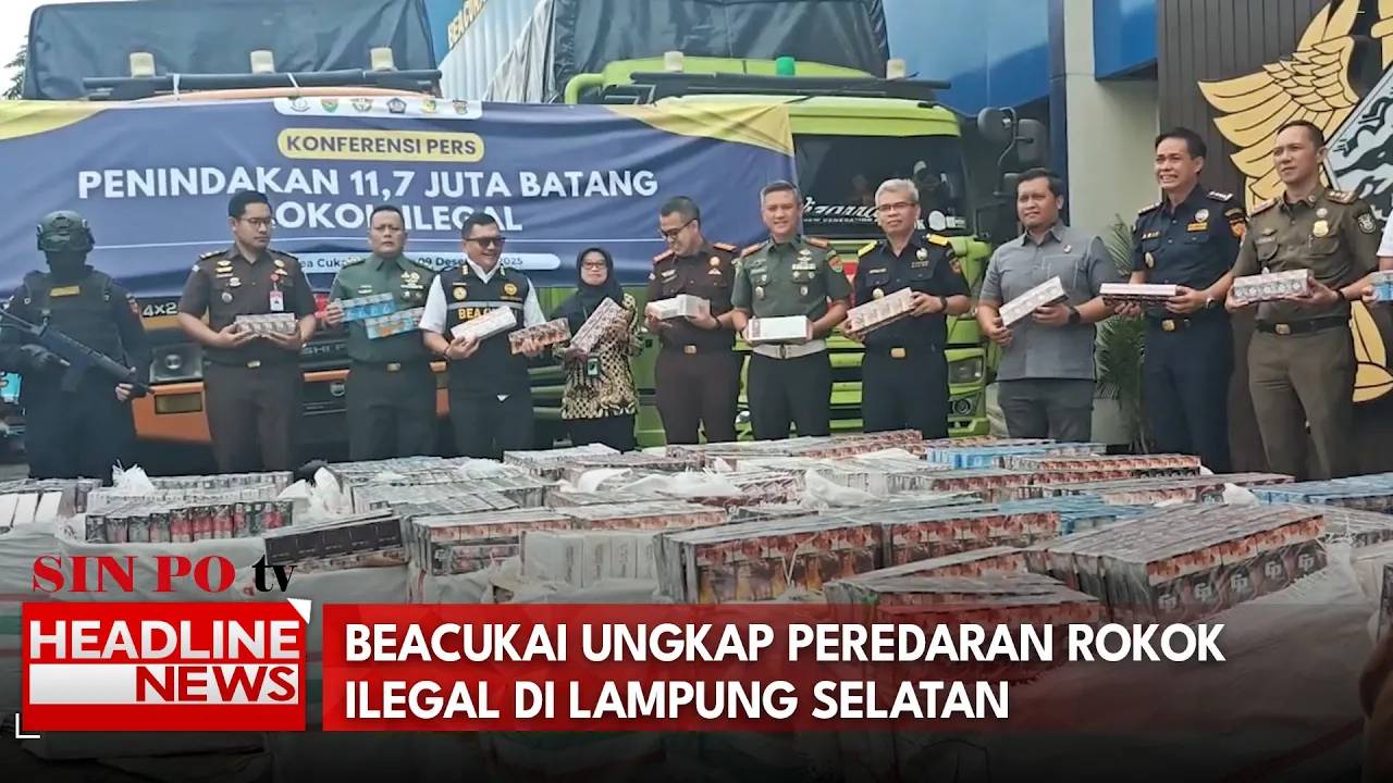 Beacukai Ungkap Peredaran Rokok Ilegal di Lampung Selatan