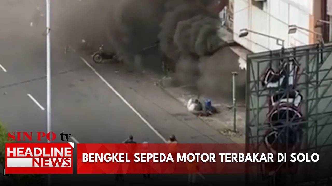 Bengkel Sepeda Motor Terbakar di Solo