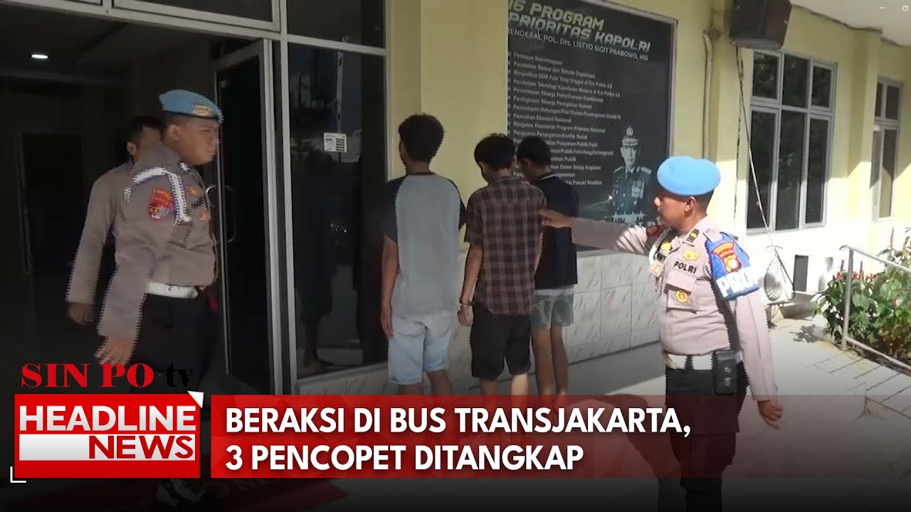 Beraksi di Bus Transjakarta, 3 Pencopet Ditangkap