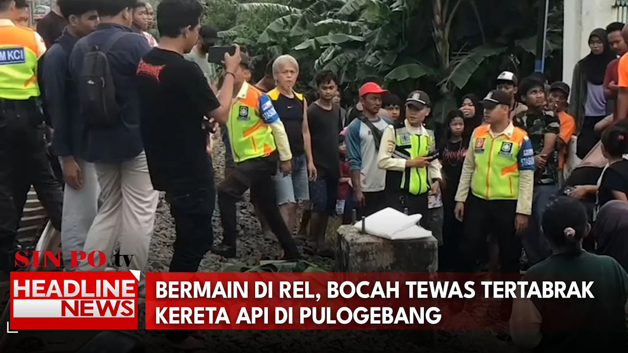 Bermain Di Rel, Bocah Tewas Tertabrak Kereta Api Di Pulogebang