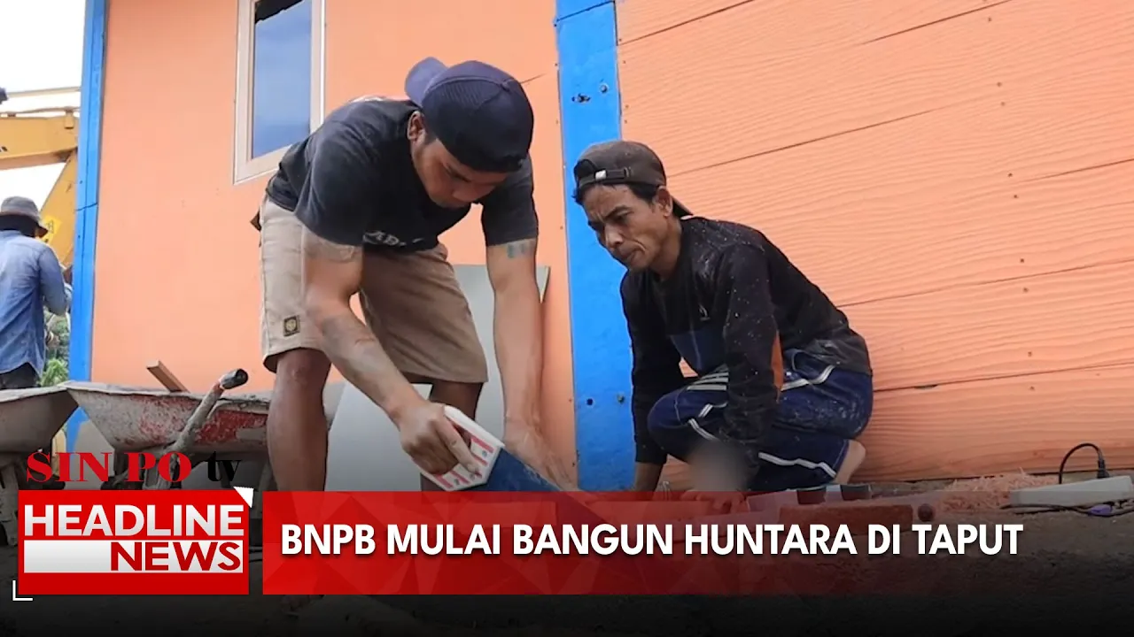 BNPB Mulai Bangun Huntara Di Taput