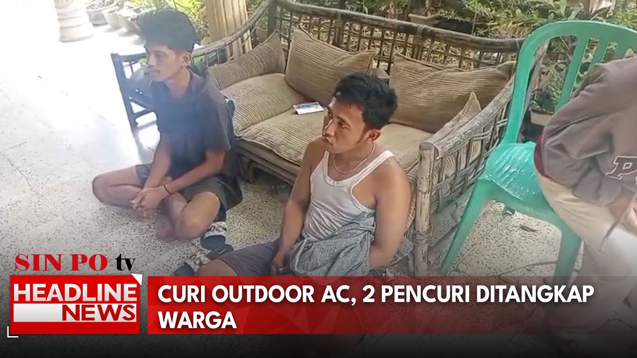 Curi Outdoor AC, 2 Pencuri Ditangkap Warga