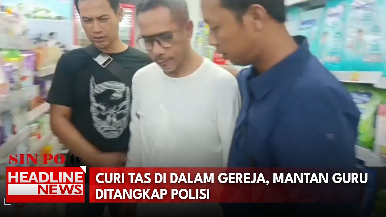 Curi Tas di Dalam Gereja, Mantan Guru Ditangkap Polisi