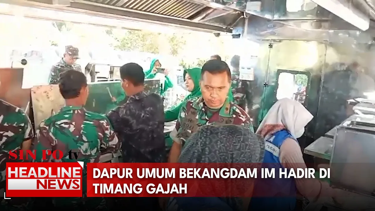 Dapur Umum Bekangdam IM Hadir Di Timang Gajah