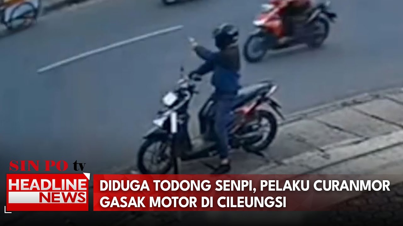 Diduga Todong Senpi, Pelaku Curanmor Gasak Motor Di Cileungsi