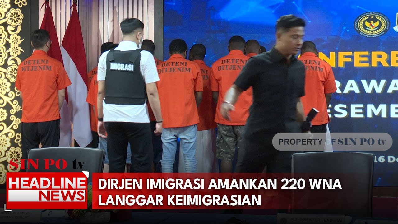 Dirjen Imigrasi Amankan 220 WNA Langgar Keimigrasian