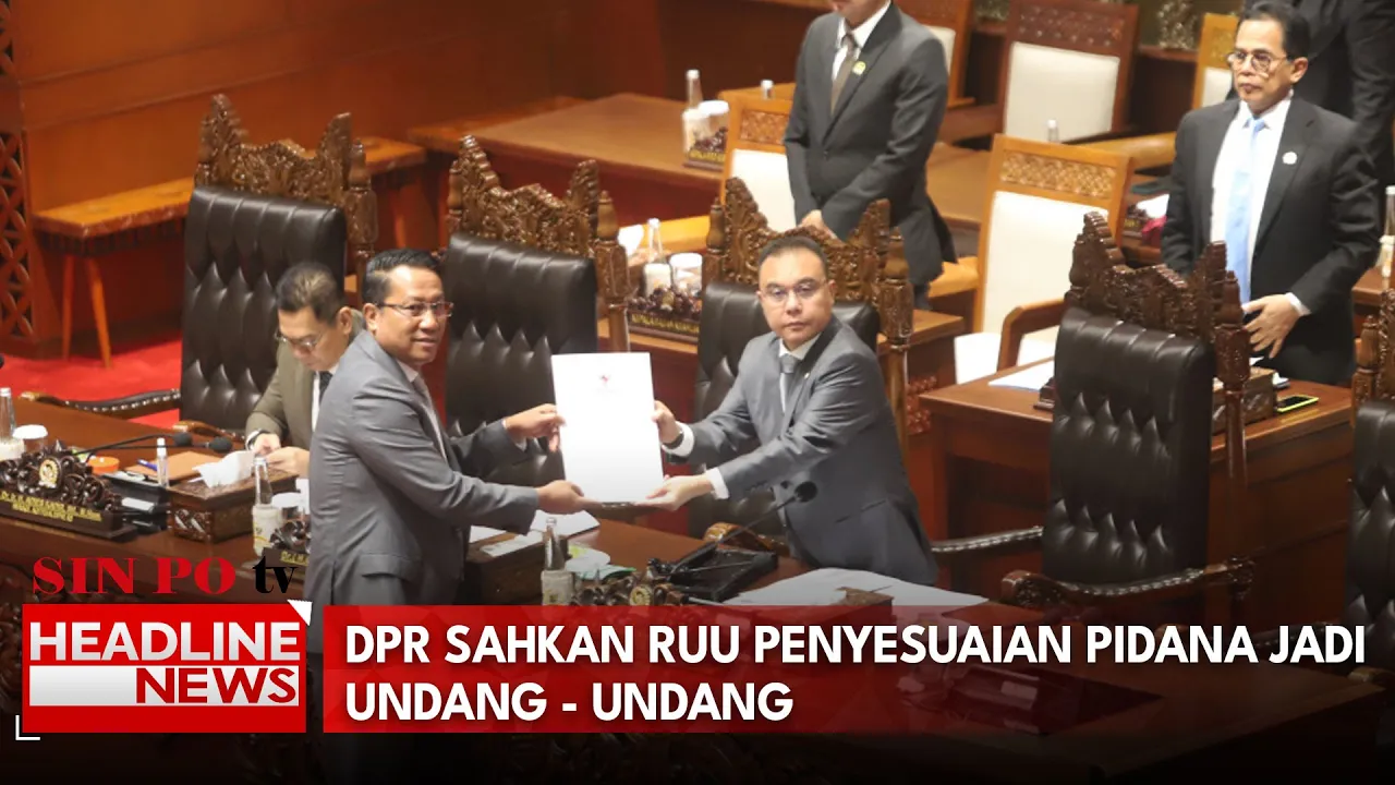 DPR Sahkan RUU Penyesuaian Pidana Jadi Undang-Undang