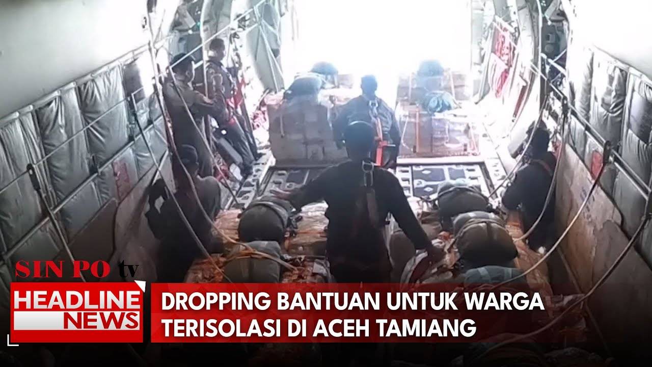 Dropping Bantuan Untuk Warga Terisolasi Di Aceh Tamiang