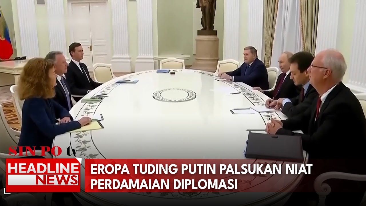 Eropa Tuding Putin Palsukan Niat Perdamaian Diplomasi