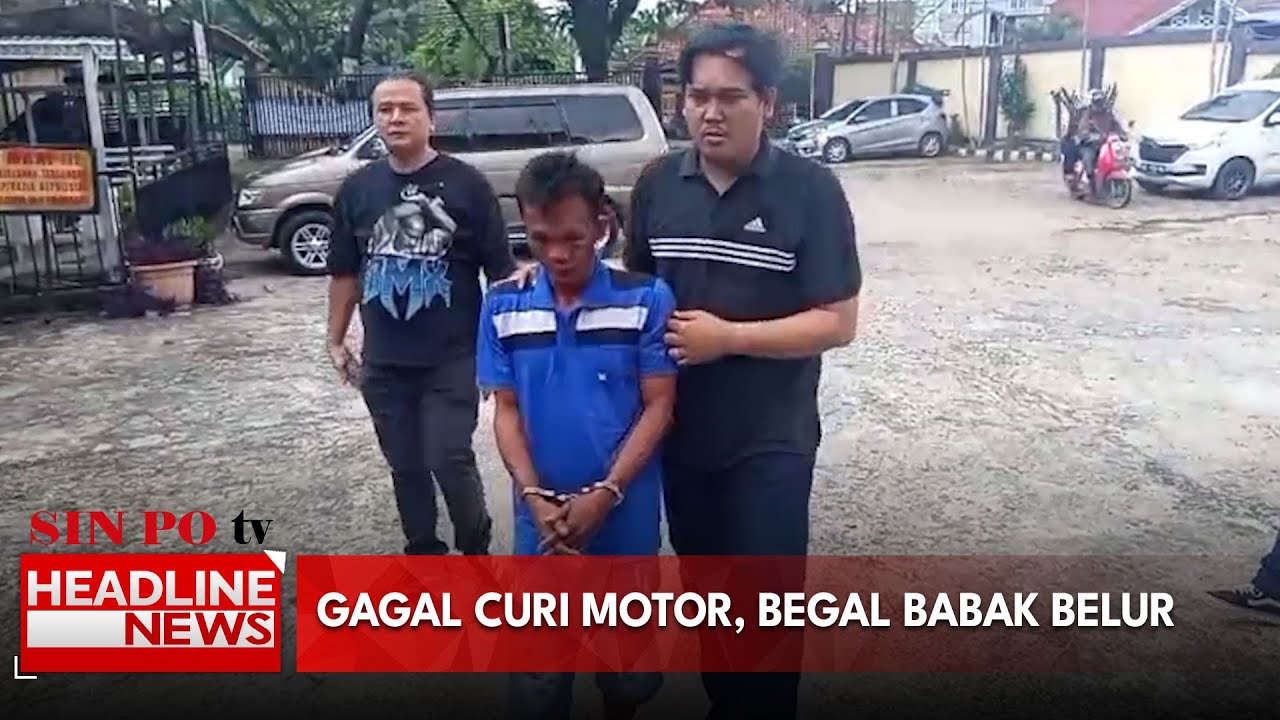Gagal Curi Motor, Begal Babak Belur