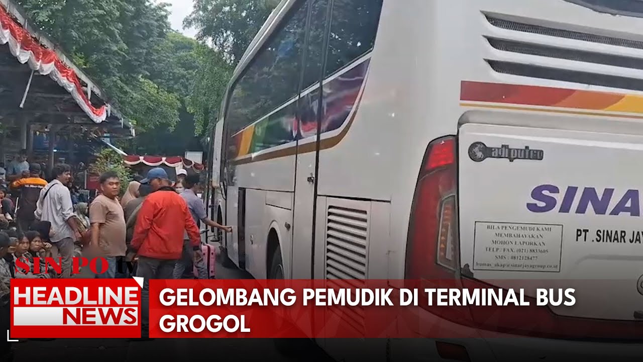 Gelombang Pemudik Di Terminal Bus Grogol