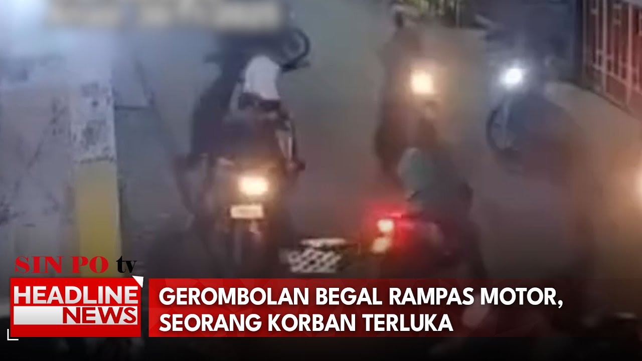 Gerombolan Begal Rampas Motor, Seorang Korban Terluka