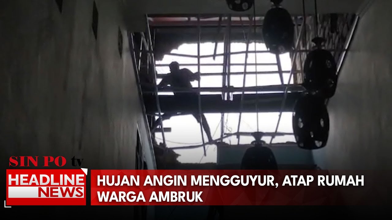 Hujan Angin Mengguyur, Atap Rumah Warga Ambruk