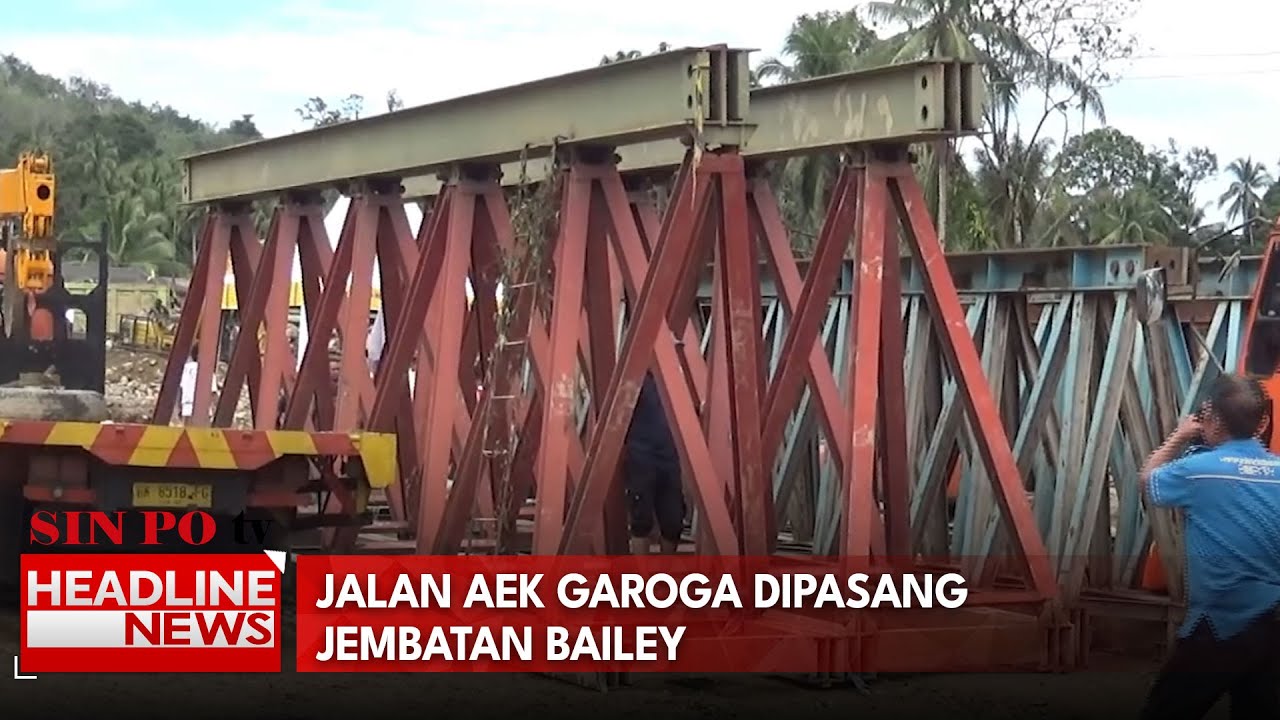 Jalan AEK Garoga Dipasang Jembatan Bailey