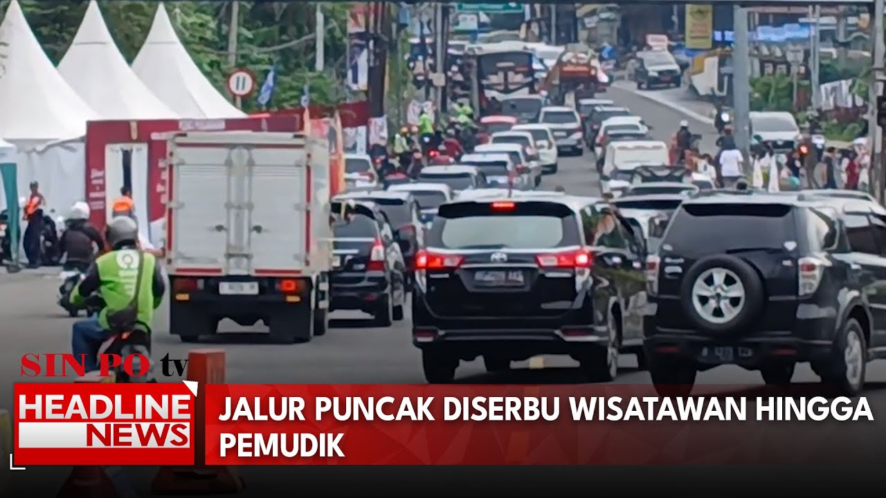 Jalur Puncak Diserbu Wisatawan Hingga Pemudik
