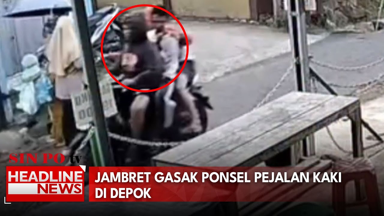Jambret Gasak Ponsel Pejalan Kaki Di Depok