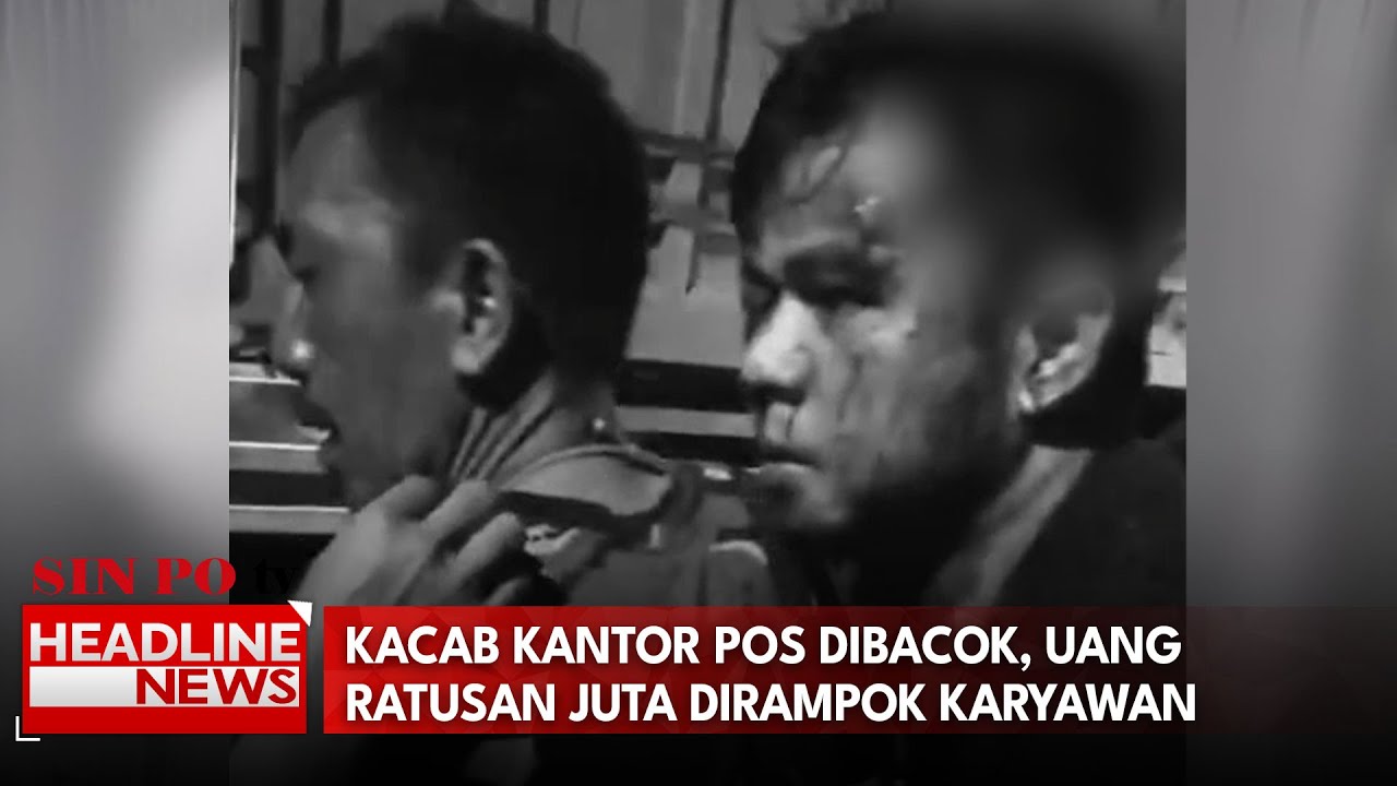 Kacab Kantor Pos Dibacok, Uang Ratusan Juta Dirampok Karyawan