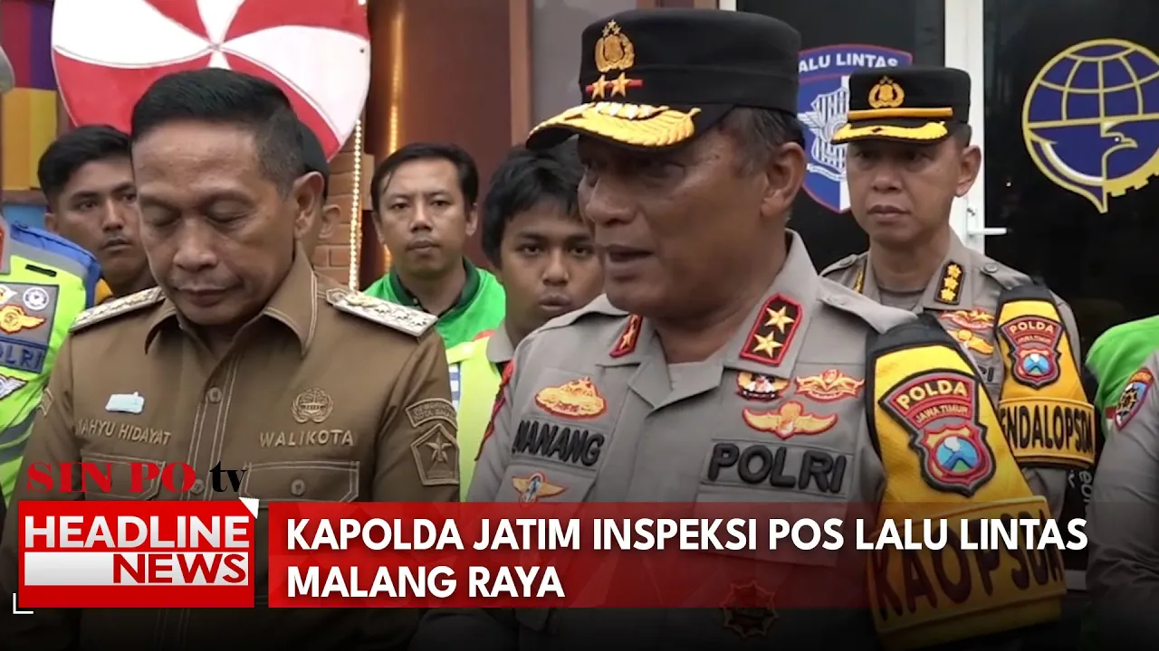 Kapolda Jatim Inspeksi Pos Lalu Lintas Malang Raya