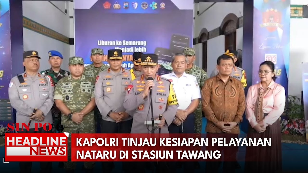 Kapolri Tinjau Kesiapan Pelayanan Nataru di Stasiun Tawang