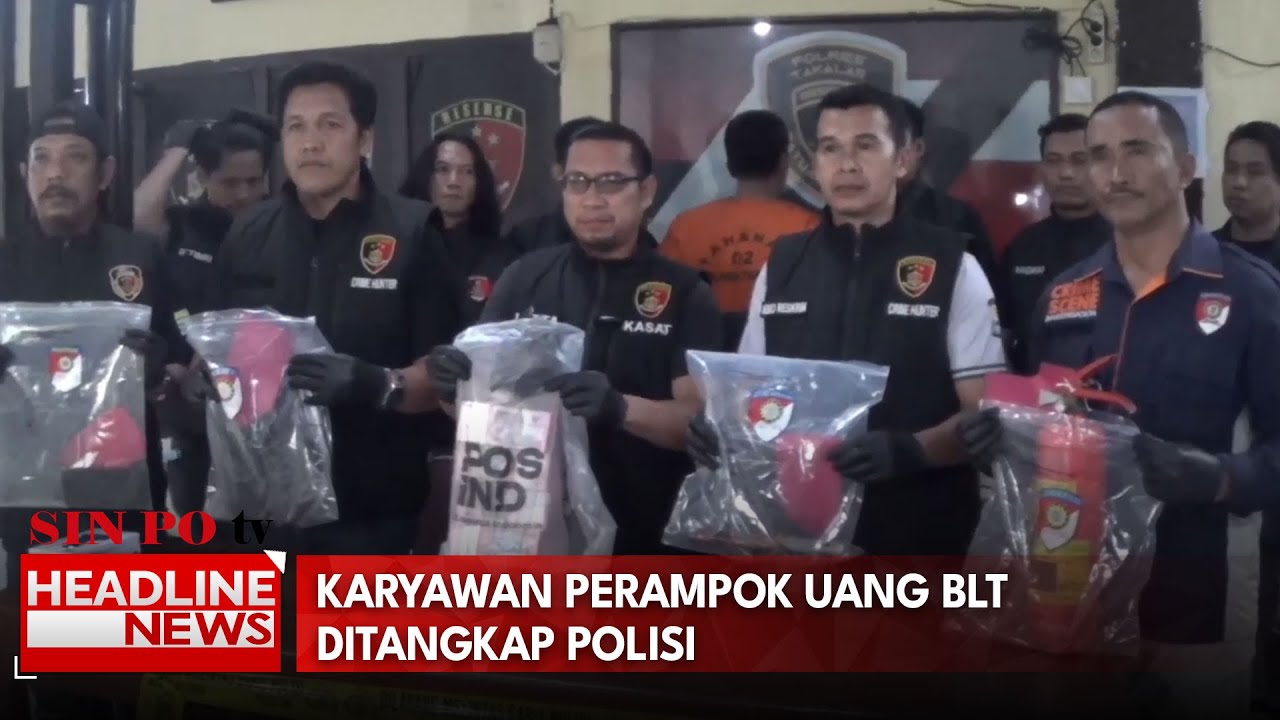 Karyawan Perampok Uang BLT Ditangkap Polisi