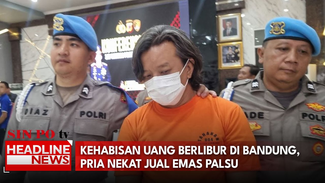 Kehabisan Uang Berlibur di Bandung, Pria Nekat Jual Emas Palsu