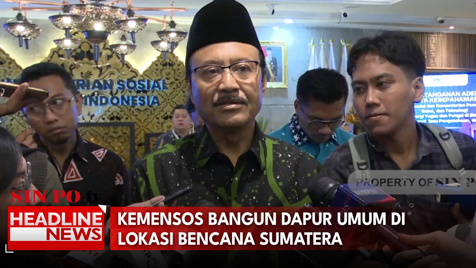Kemensos Bangun Dapur Umum di Lokasi Bencana Sumatera