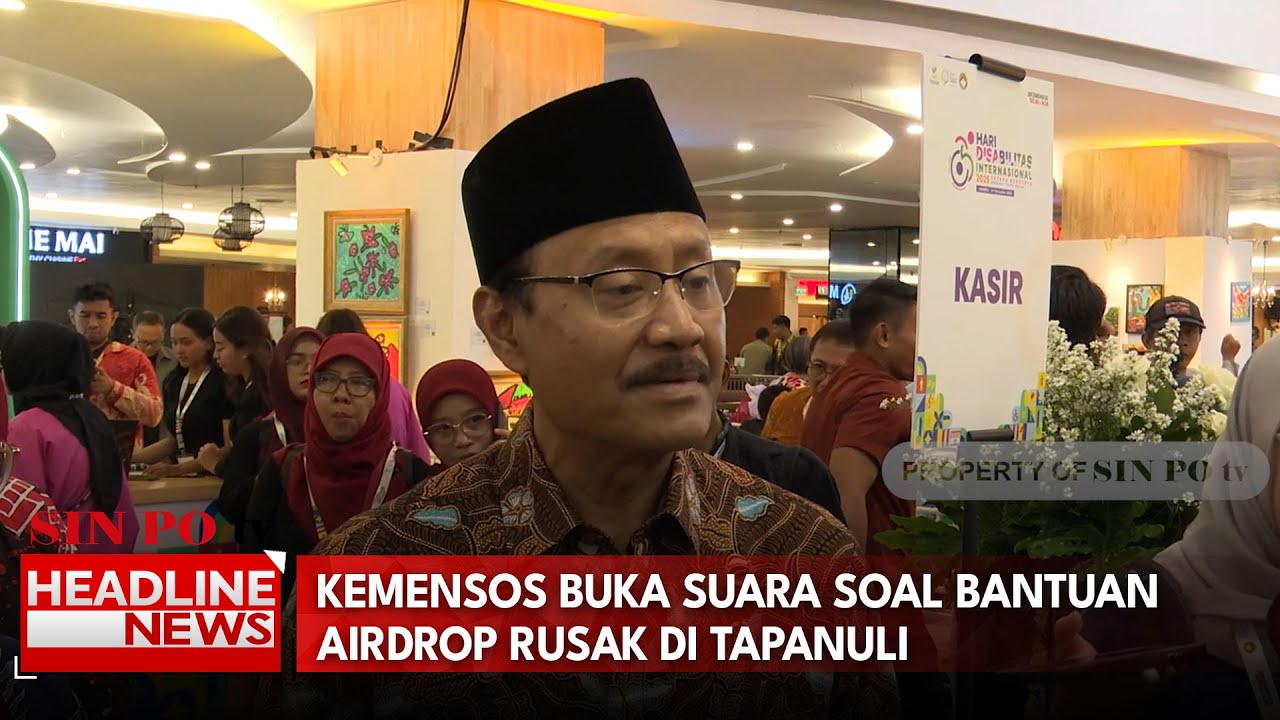 Kemensos Buka Suara soal Bantuan Airdrop Rusak di Tapanuli