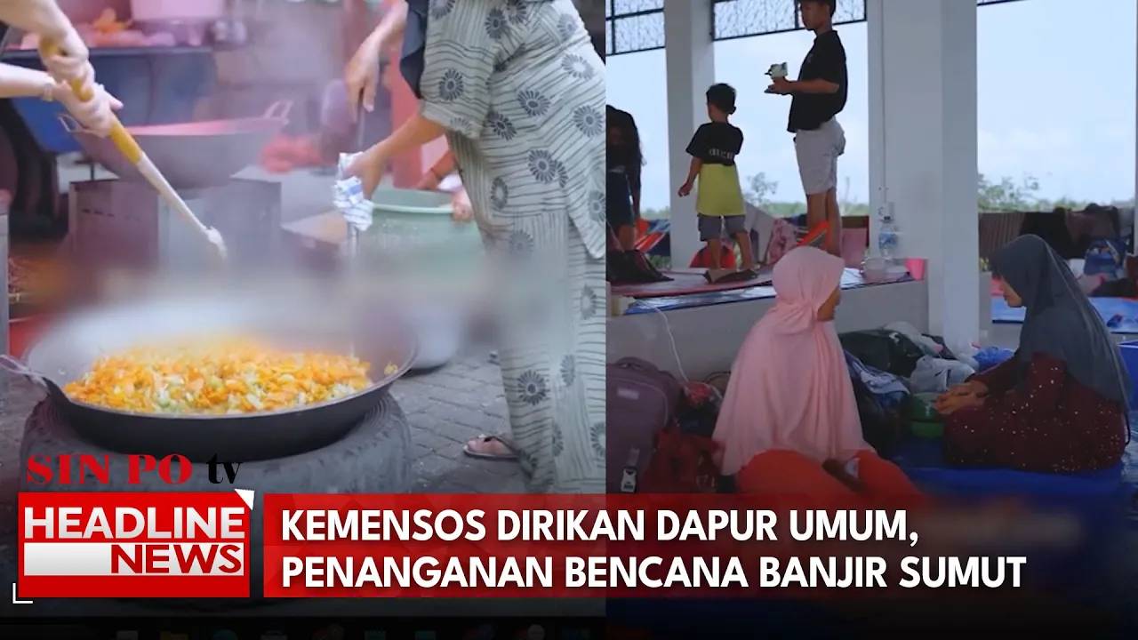 Kemensos Dirikan Dapur Umum, Penanganan Bencana Banjir Sumut