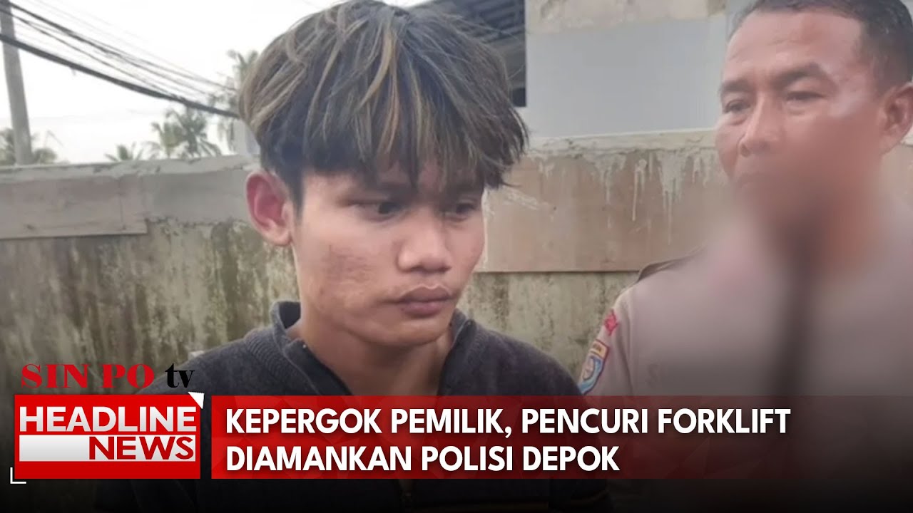 Kepergok Pemilik, Pencuri Forklift Diamankan Polisi Depok
