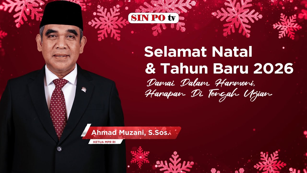Ketua MPR RI Ahmad Muzani Ucapkan Selamat Natal dan Tahun Baru 2025